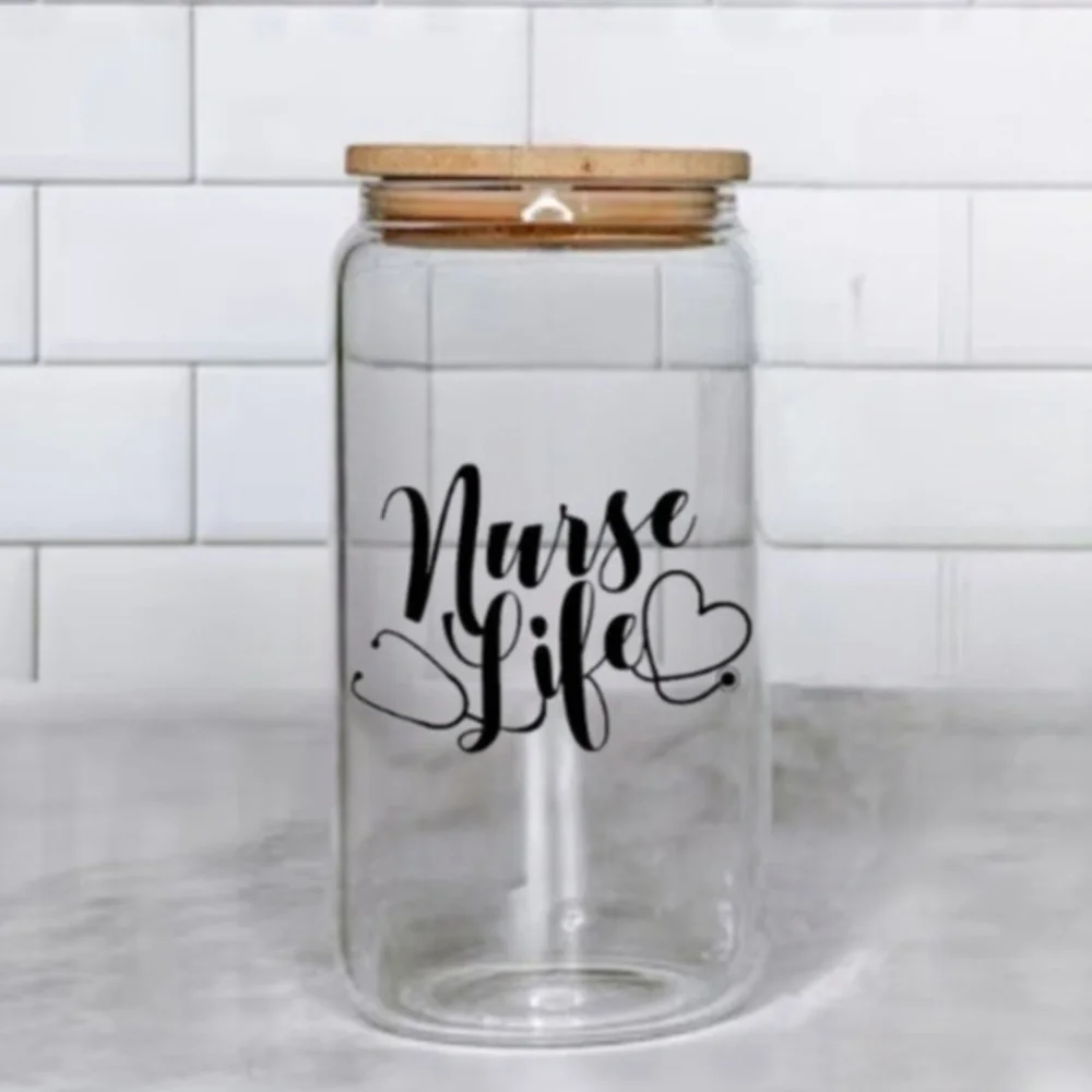 Nurse Life Glass Cup